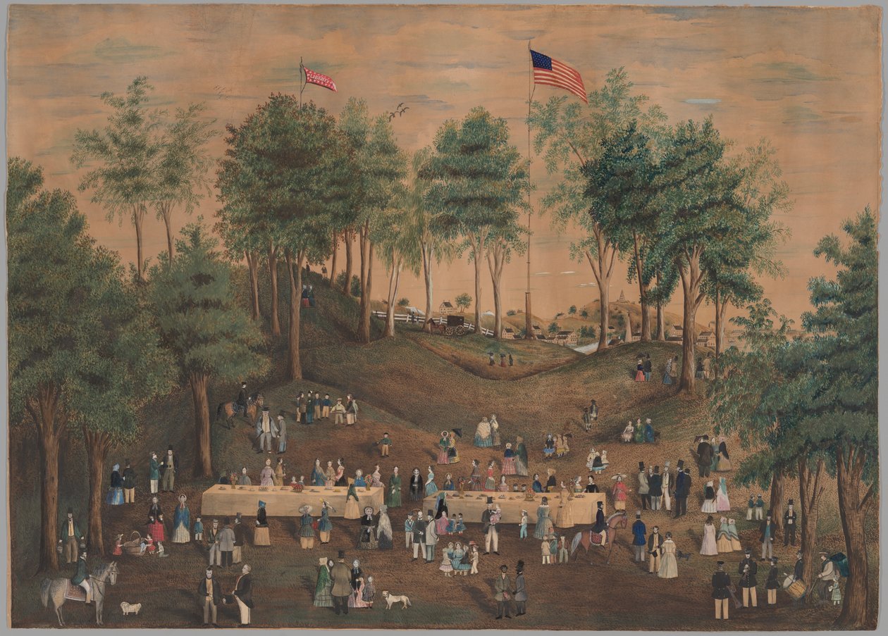 Anti-Sklaverei Picknick in Weymouth Landing, Massachusetts von Susan Torrey Merritt
