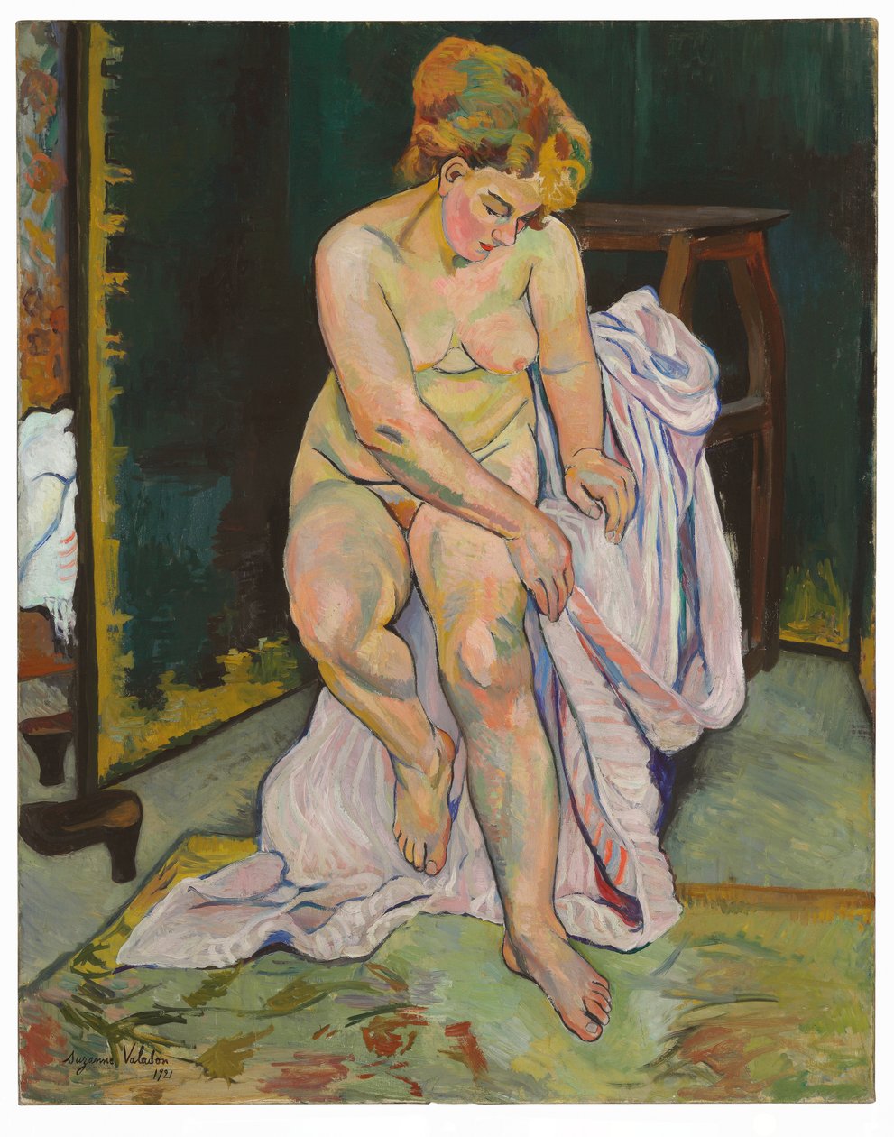 Akt mit Draperie von Suzanne Valadon
