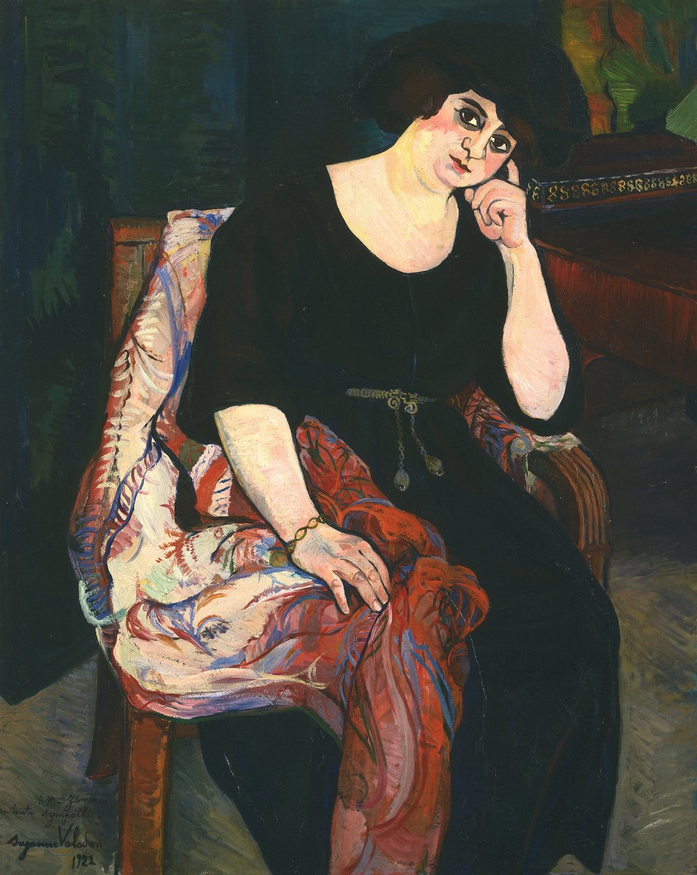 Porträt von Madame Zamaron von Marie Clementine (Suzanne) Valadon