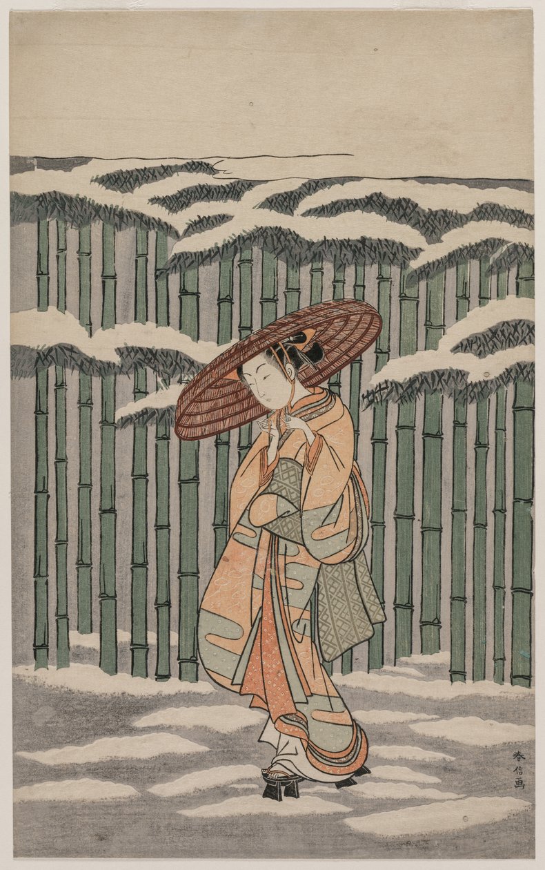 Durch den Bambushain von Suzuki Harunobu