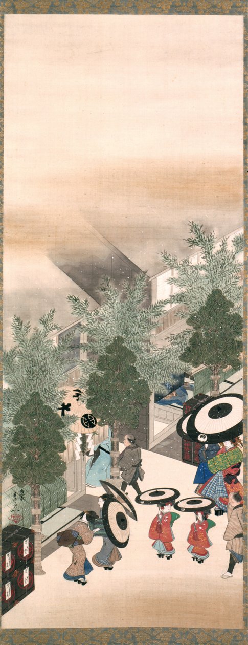 Yoshiwara und Shinagawa, Edo-Zeit von Suzuki Kiitsu