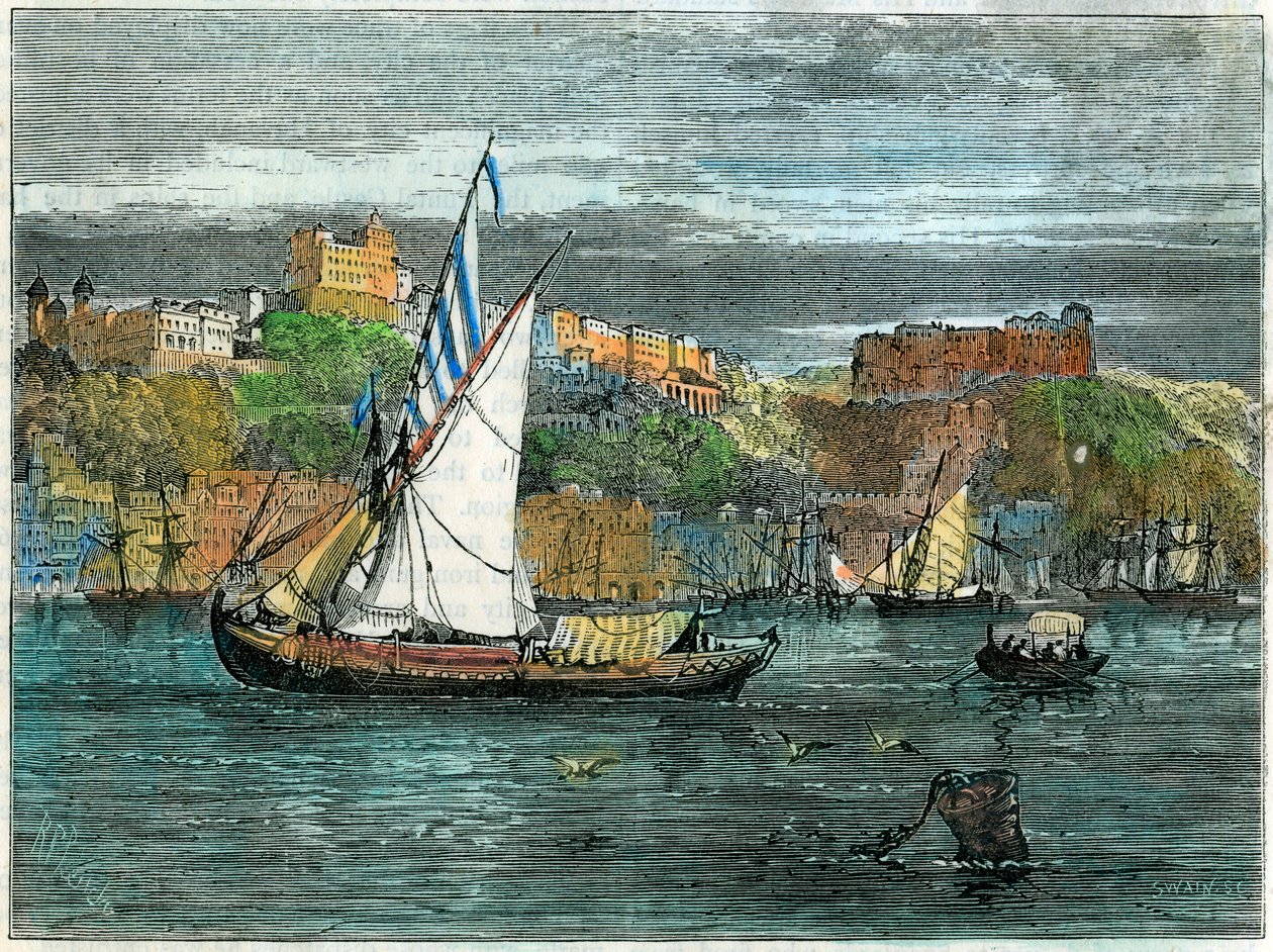 Blick auf Porto, Portugal, ca. 1880 von Swain