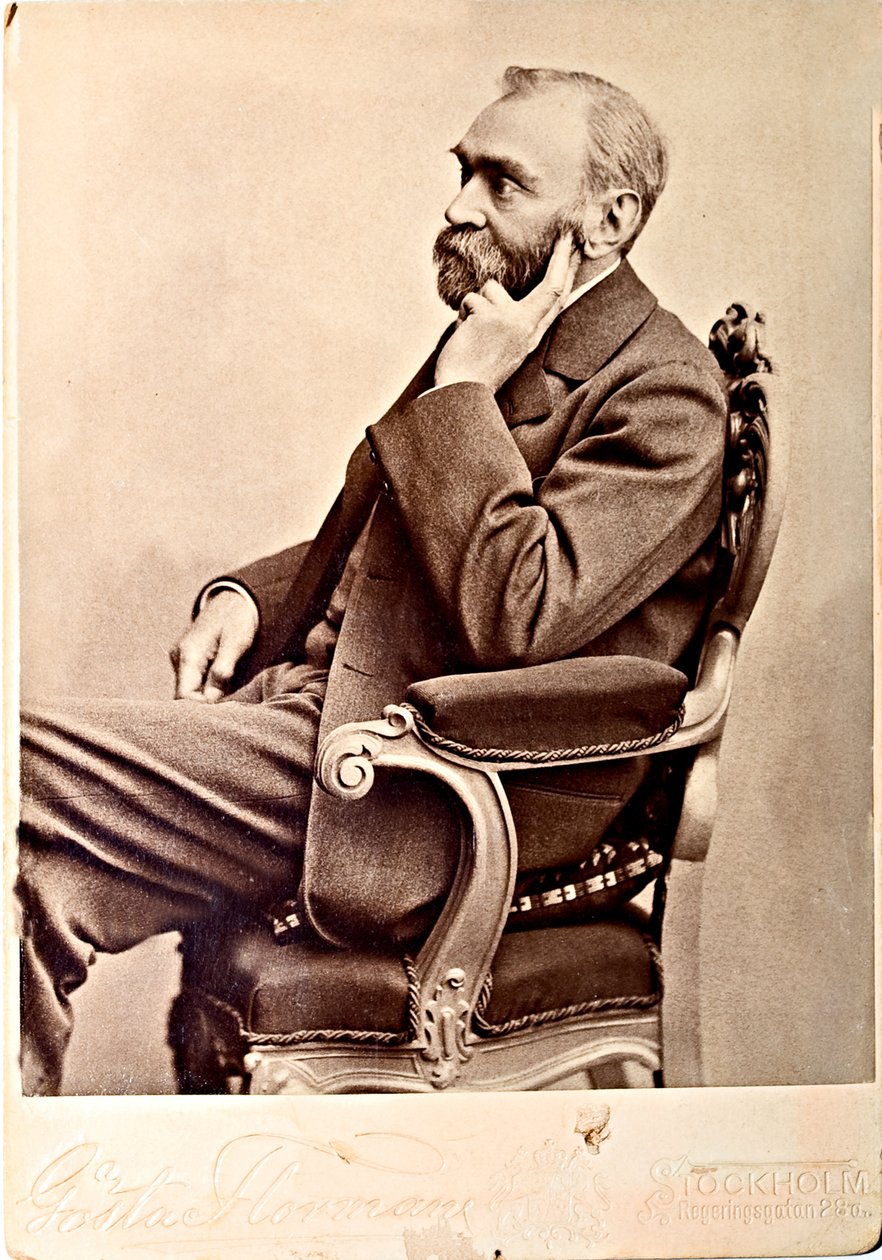 Alfred Nobel (1833-1896) von Swedish Photographer