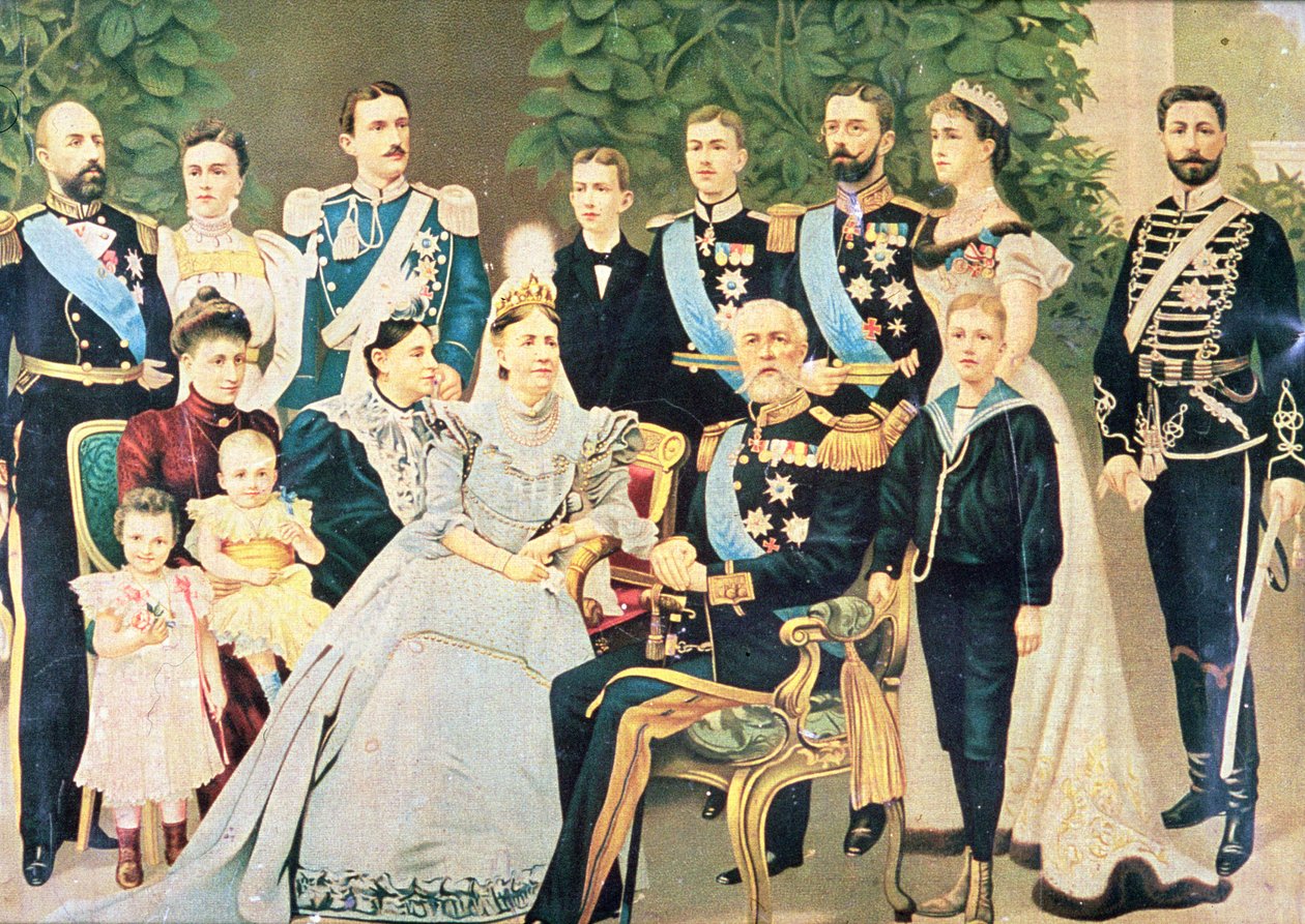 Oscar II. und seine Familie, ca. 1890 von Swedish School