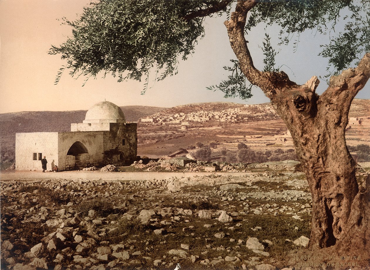 Grab von Rachel, Bethlehem, ca. 1880-1900 von Swiss Photographer