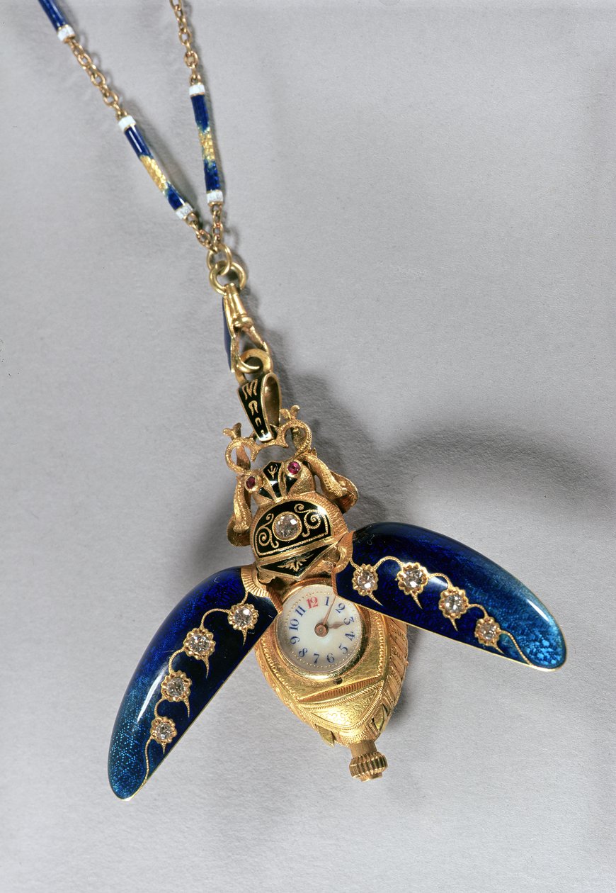 Anhängeruhr in Form eines Skarabäus, Chaux-de-Fonds, 1890er Jahre von Swiss School