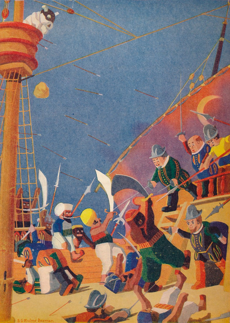 Der Kampf mit den Korsaren, 1937 von Sydney George Hulme Beaman