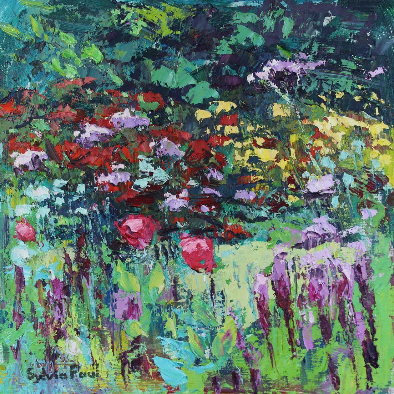 Mohnblumen im Garten, 2021 von Sylvia Paul