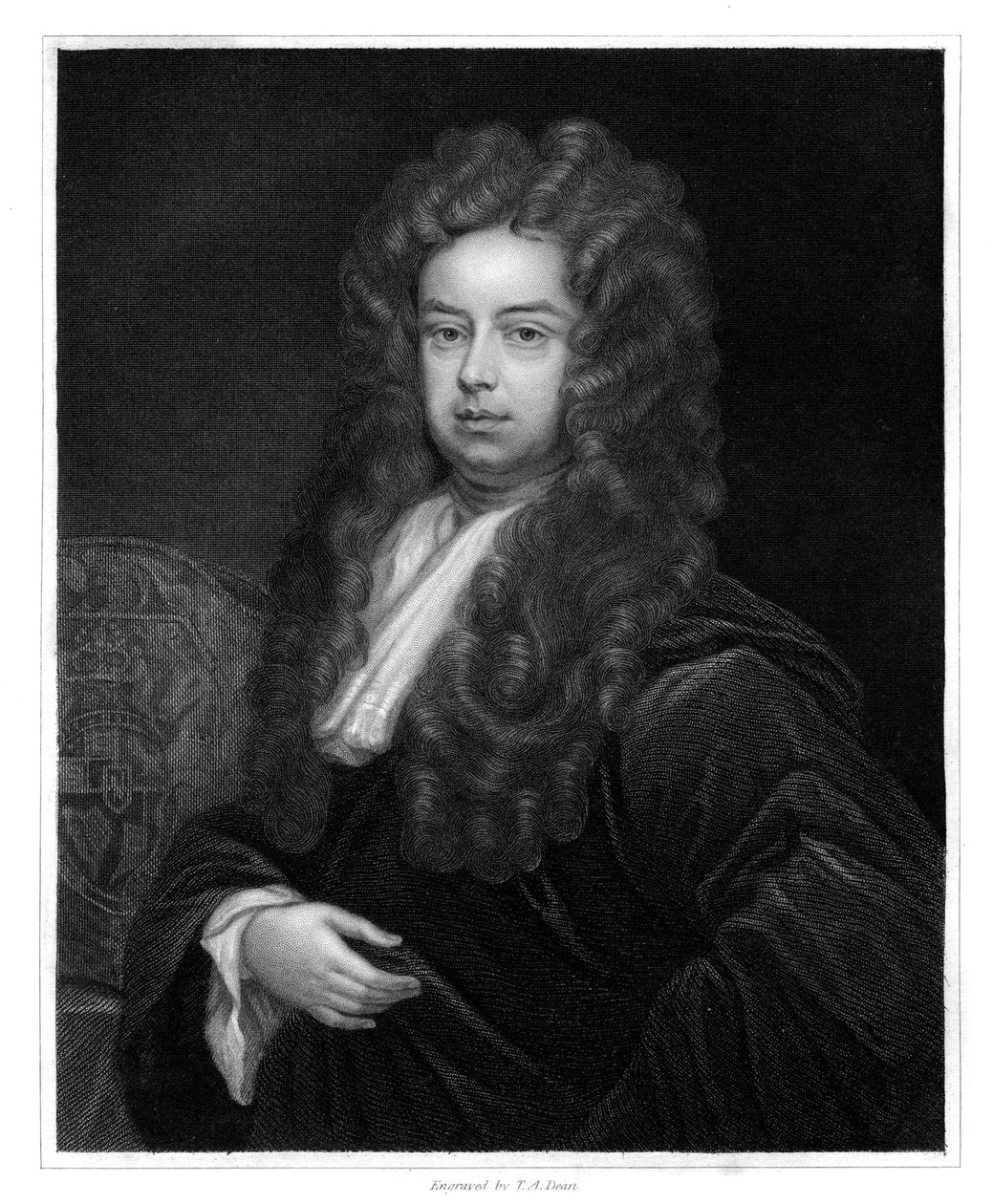 John Somers, 1. Baron Somers, Lord High Chancellor von England, 1833 von T. A. Dean