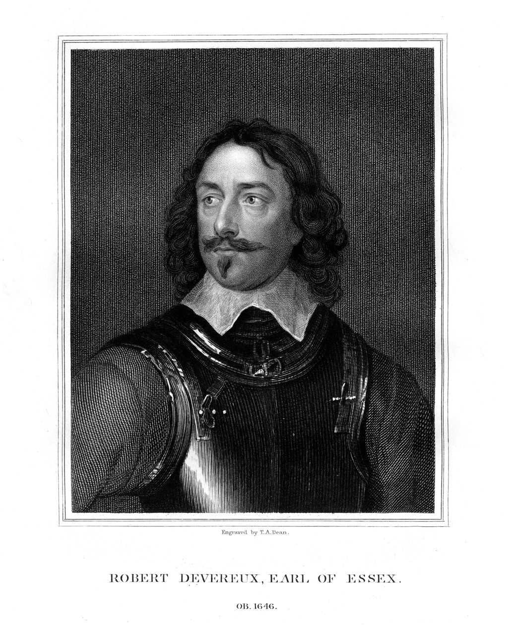 Robert Devereux, 3. Earl of Essex, 1827 von T. A. Dean