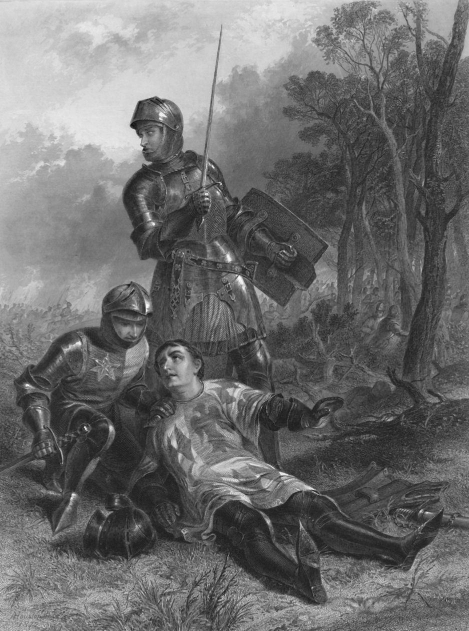 Der Tod des Earl of Warwick König Heinrich VI., ca. 1870 von T. Brown