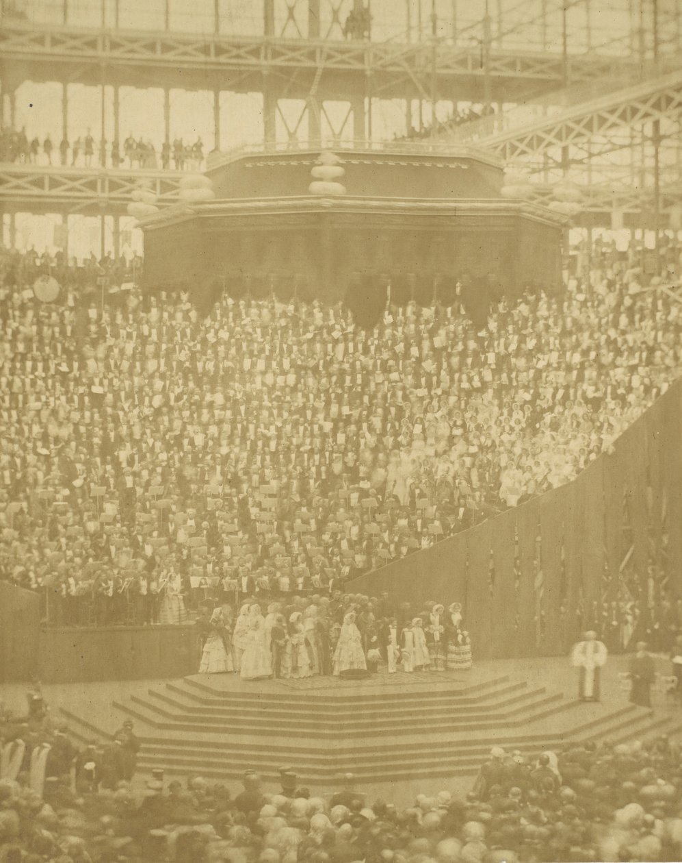 Königin Victoria bei der Wiedereröffnung des rekonstruierten Kristallpalastes in Sydenham von T. R. Williams