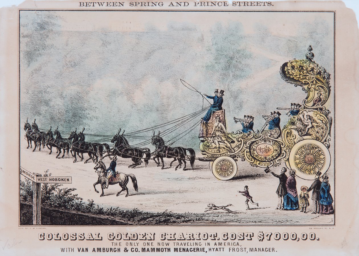 Kolossaler goldener Streitwagen, Kosten $7,000 von T. W. Strong