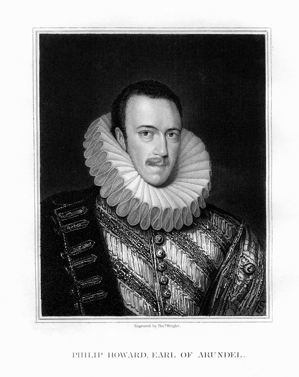 Heiliger Philip Howard, 20. Earl von Arundel, englischer Adliger, 1826 von T. Wright