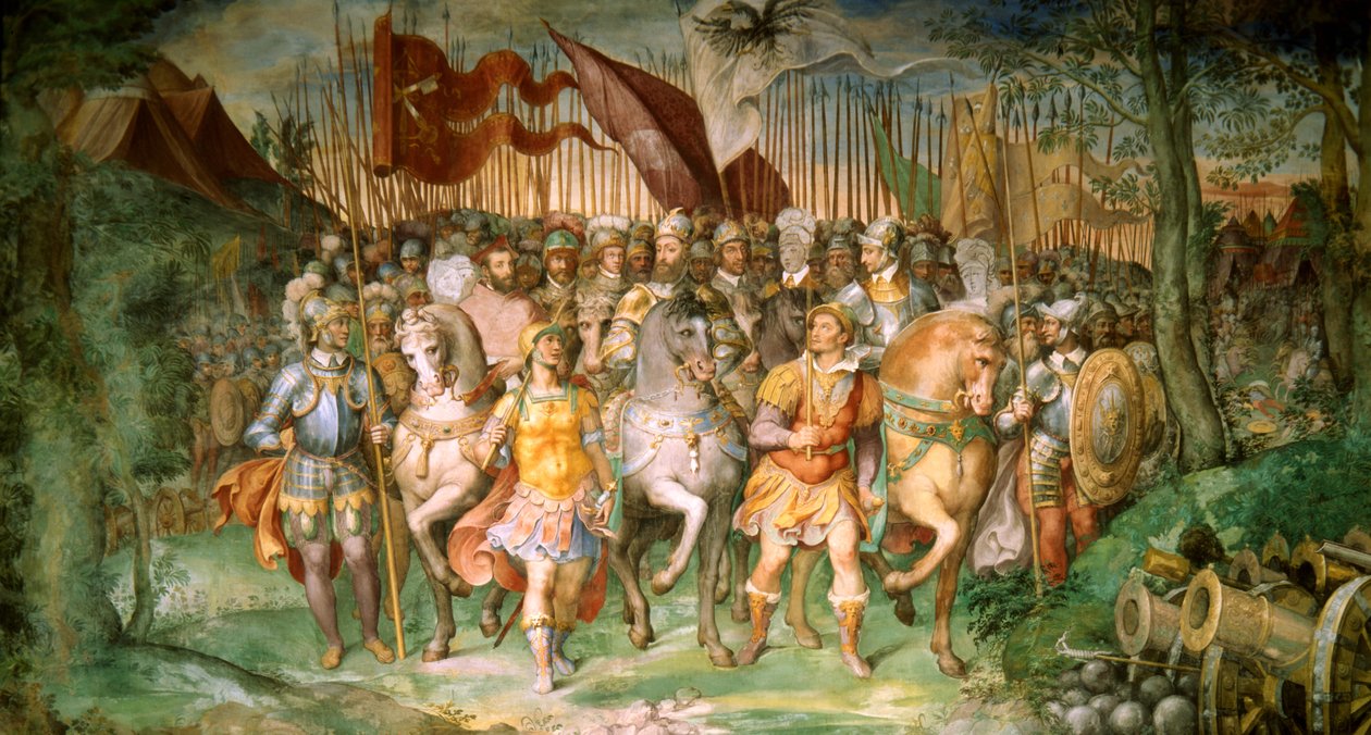 Karl V. gegen die Lutheraner von Taddeo Zuccari