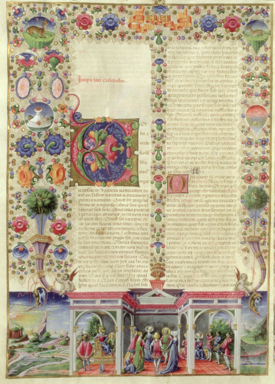 Der Anfang des Buches Prediger, aus der Borso d
