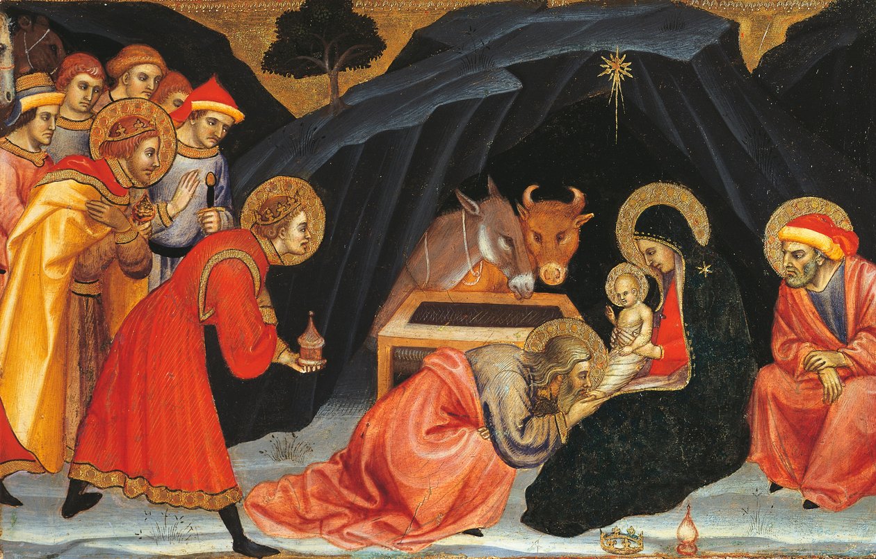 Anbetung der Heiligen Drei Könige, von Taddeo di Bartolo (ca. 1363-1422) von Taddeo di Bartolo