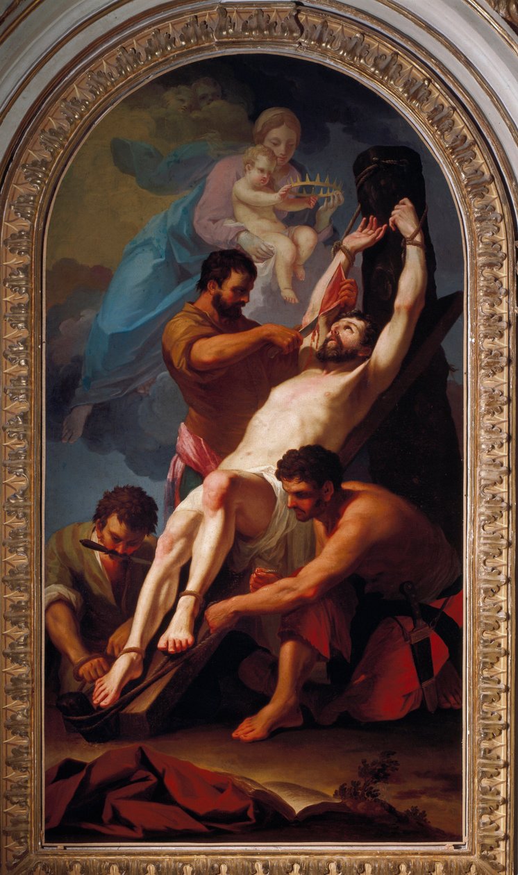 Das Martyrium des Apostels Sankt Bartholomäus von Taddeusz (1727 1793) Kuntze