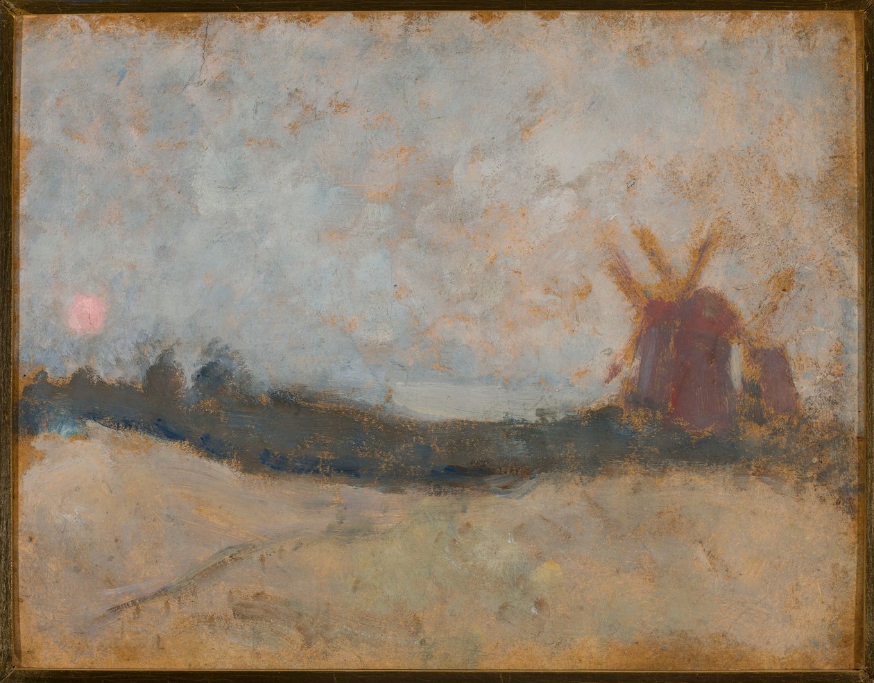Landschaft mit Windmühlen von Tadeusz Makowski