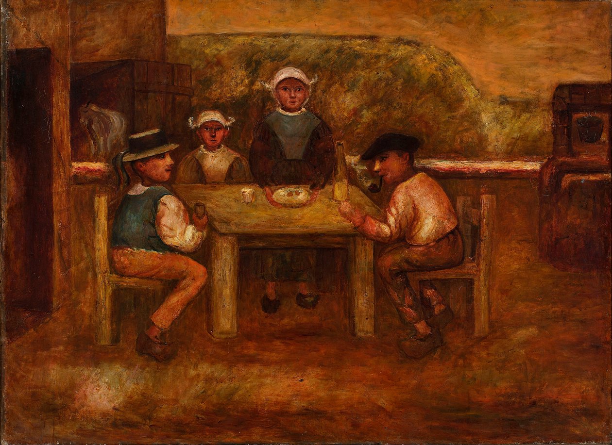 Bauernmahlzeit von Tadeusz Makowski