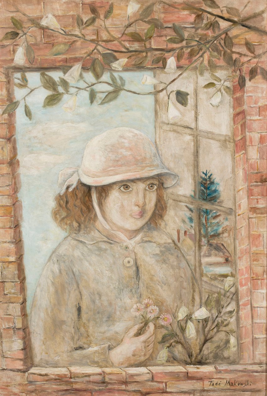 Blühendes Fenster von Tadeusz Makowski