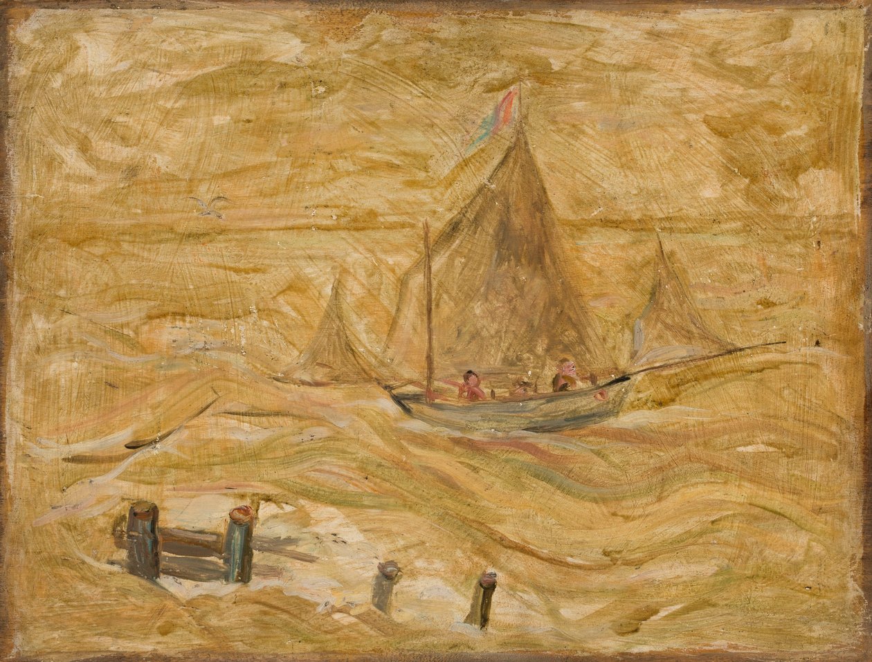 Segelboot auf dem Meer von Tadeusz Makowski