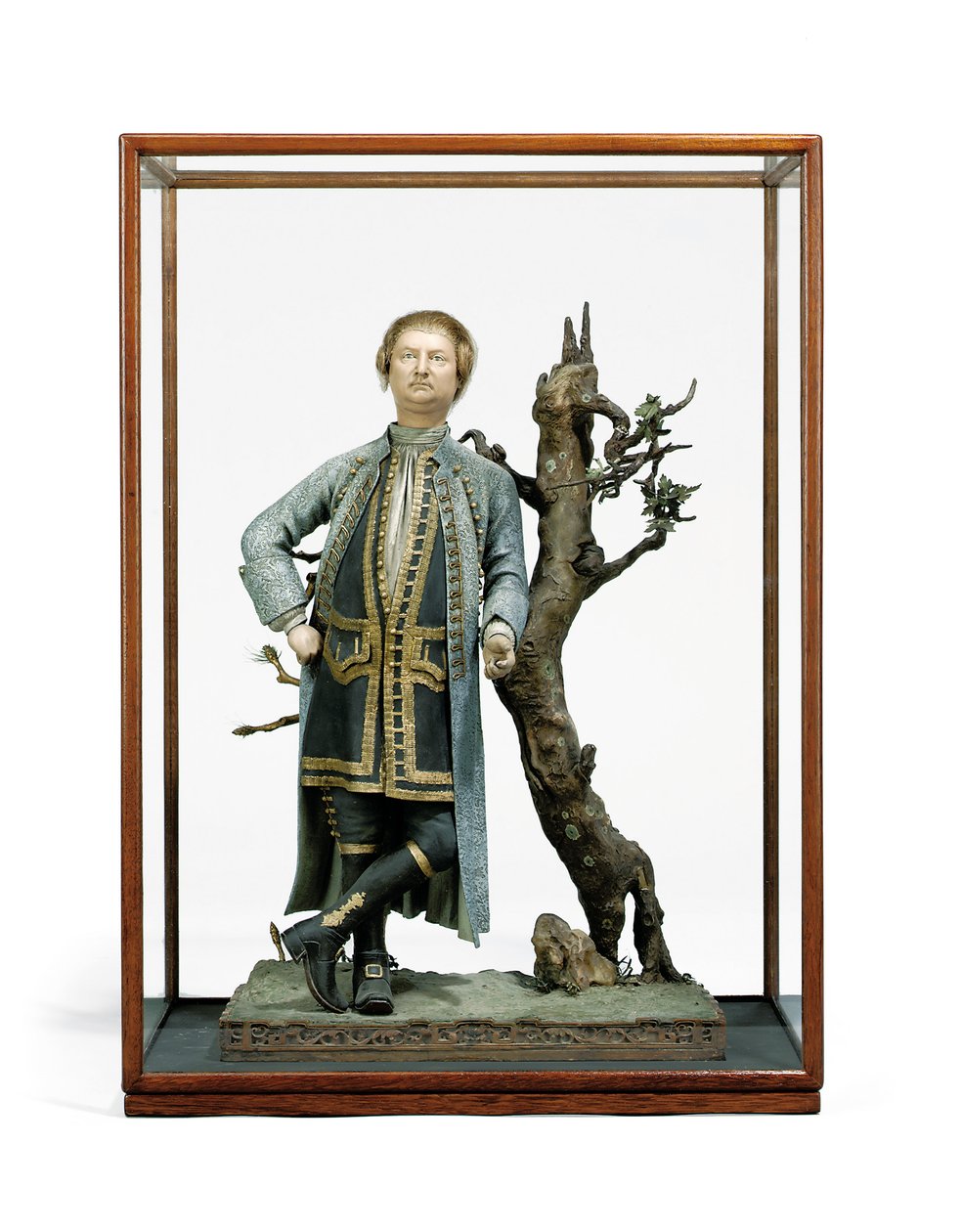 Bemalte Tonfigur, traditionell als David Garrick identifiziert, ca. 1770 von Tan Che Qua Tan Che Qua