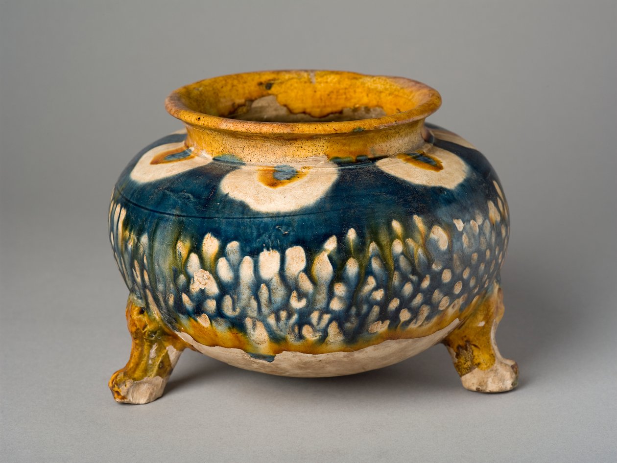 Schüssel auf drei Beinen, Henan Provinz von Tang Dynasty Chinese School