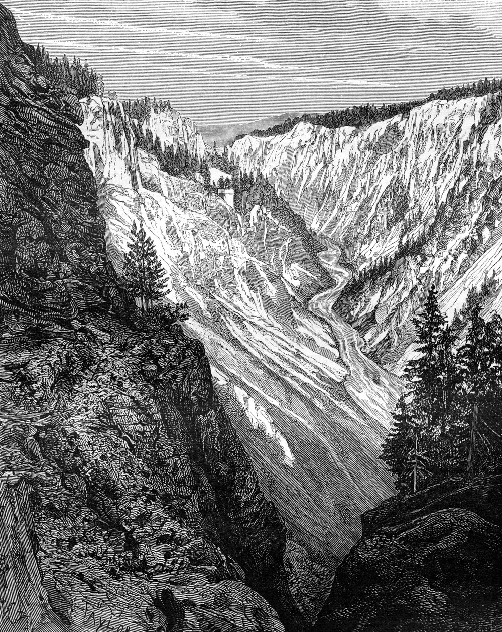 Grand Canyon, Yellowstone-Nationalpark, USA, 19. Jahrhundert von Taylor