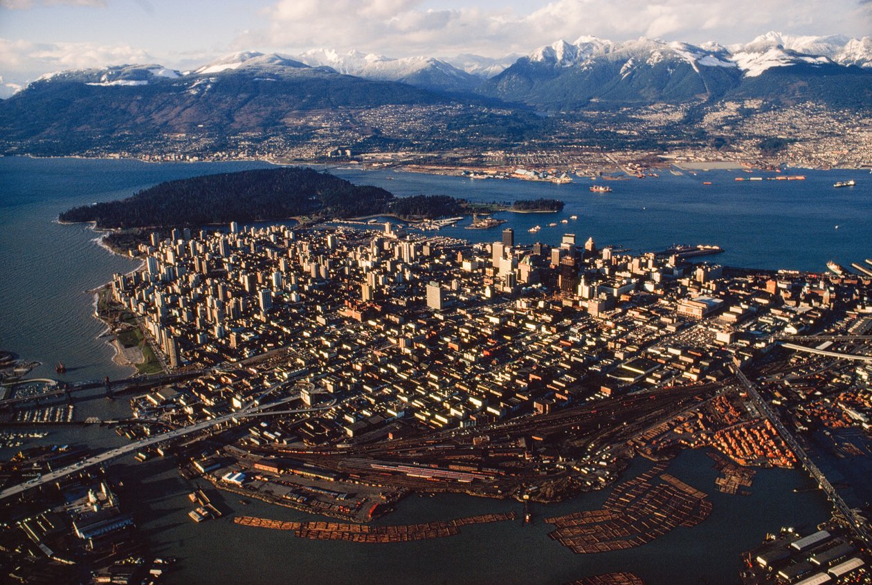 Eine Luftaufnahme von Vancouver von Ted Spiegel