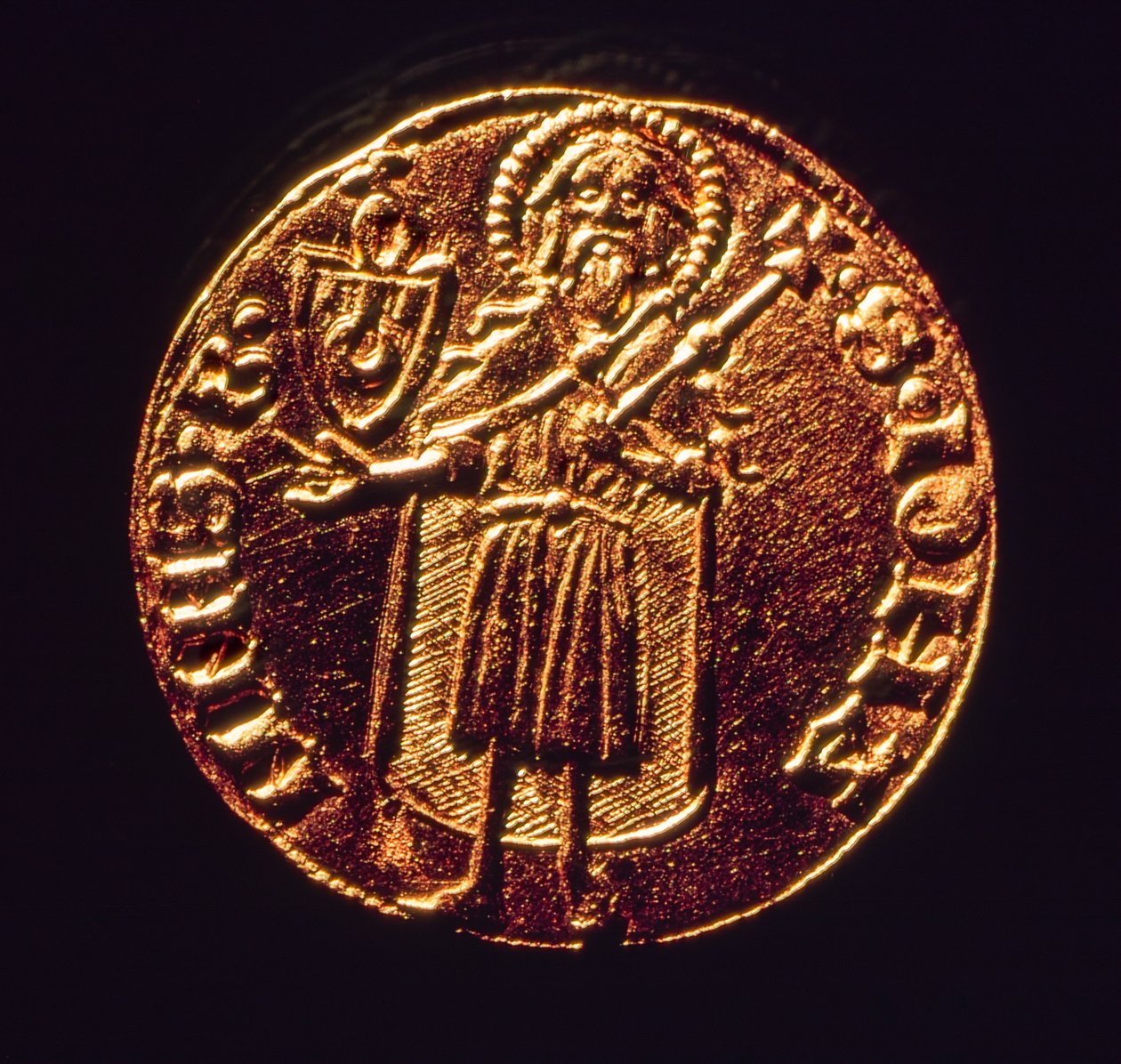 Goldener Florin, die florentinische Münze, die im Renaissancehandel so geschätzt wurde von Ted Spiegel