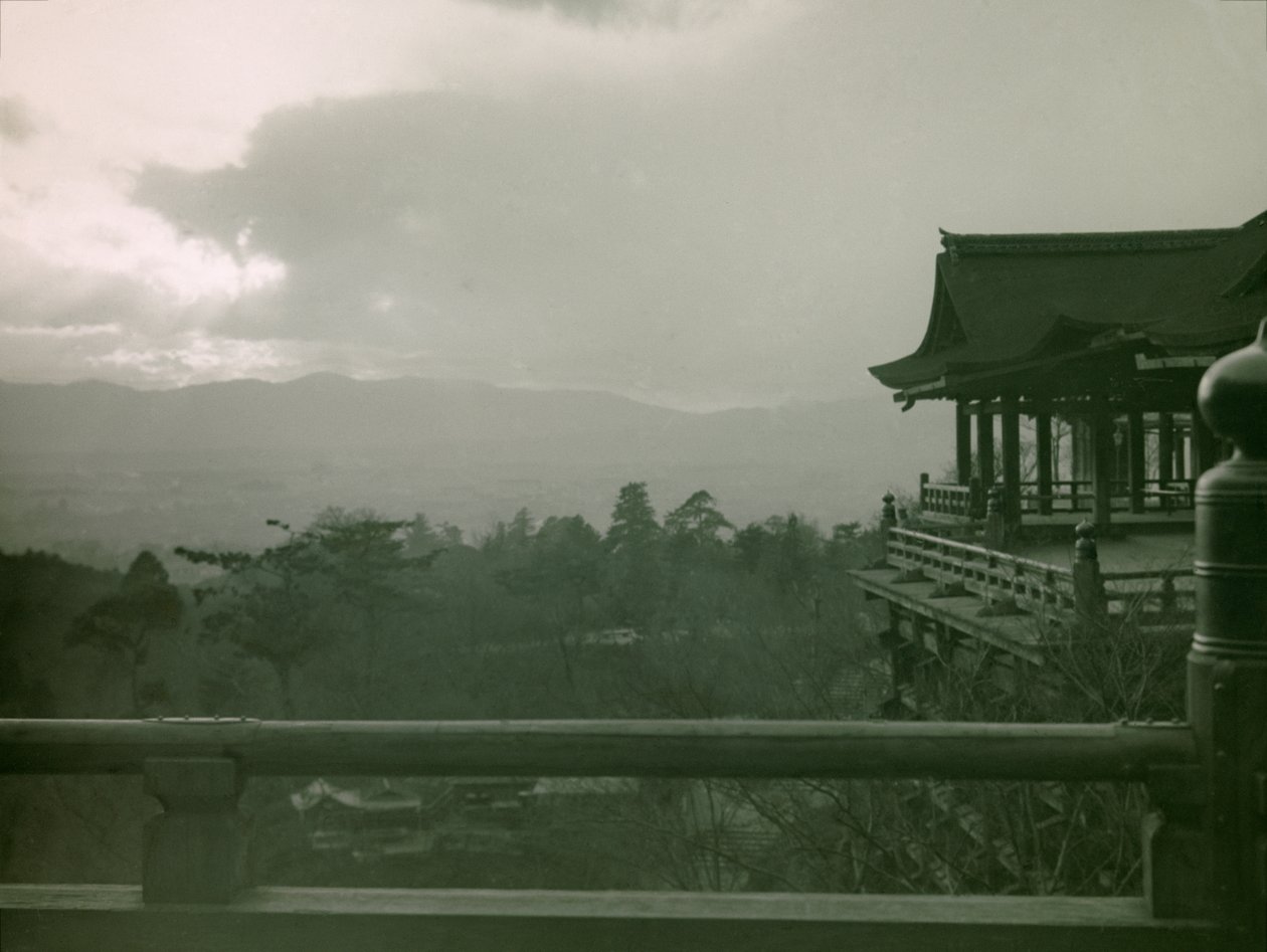 Kiyomizu-dera Tempel in Kyoto, um 1900 - 1915 von Teijiro Takagi