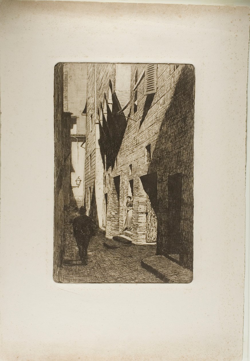 Haus von Dante da Castiglione von Telemaco Signorini