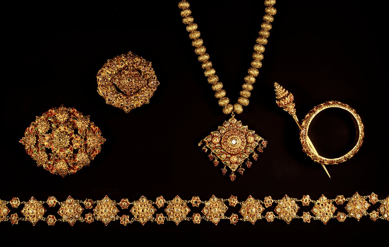 Schmuck, Ayutthaya-Periode (1350-1767), 17. bis 18. Jahrhundert von Thai School