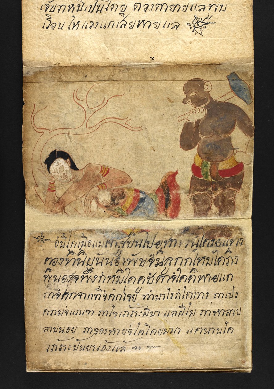 Satra über Wahrsagerei und Ratschläge für ein glückliches und gesundes Leben (Papierfaltbuch) von Thai School