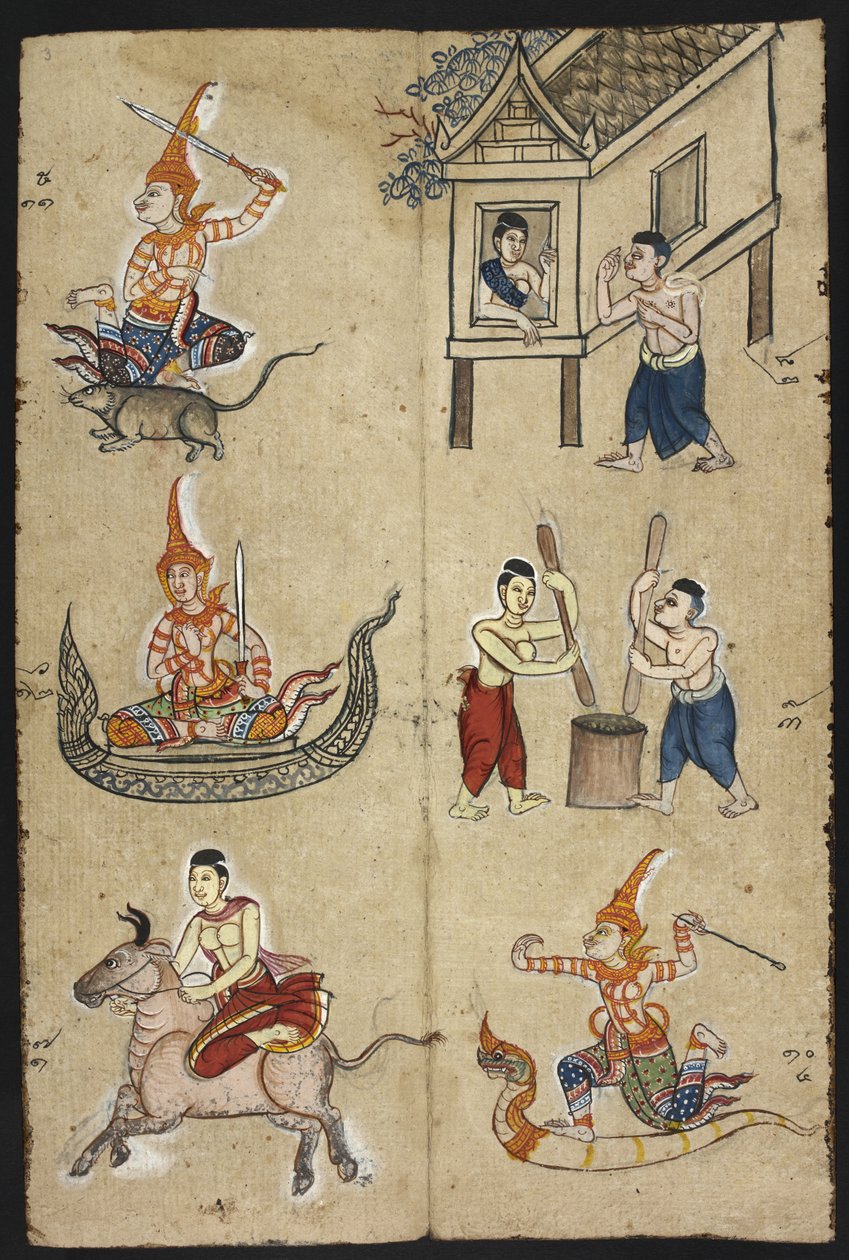 Thai-Wahrsagungshandbuch (Phrommachat), Horoskope basierend auf dem chinesischen Tierkreis von Thai School