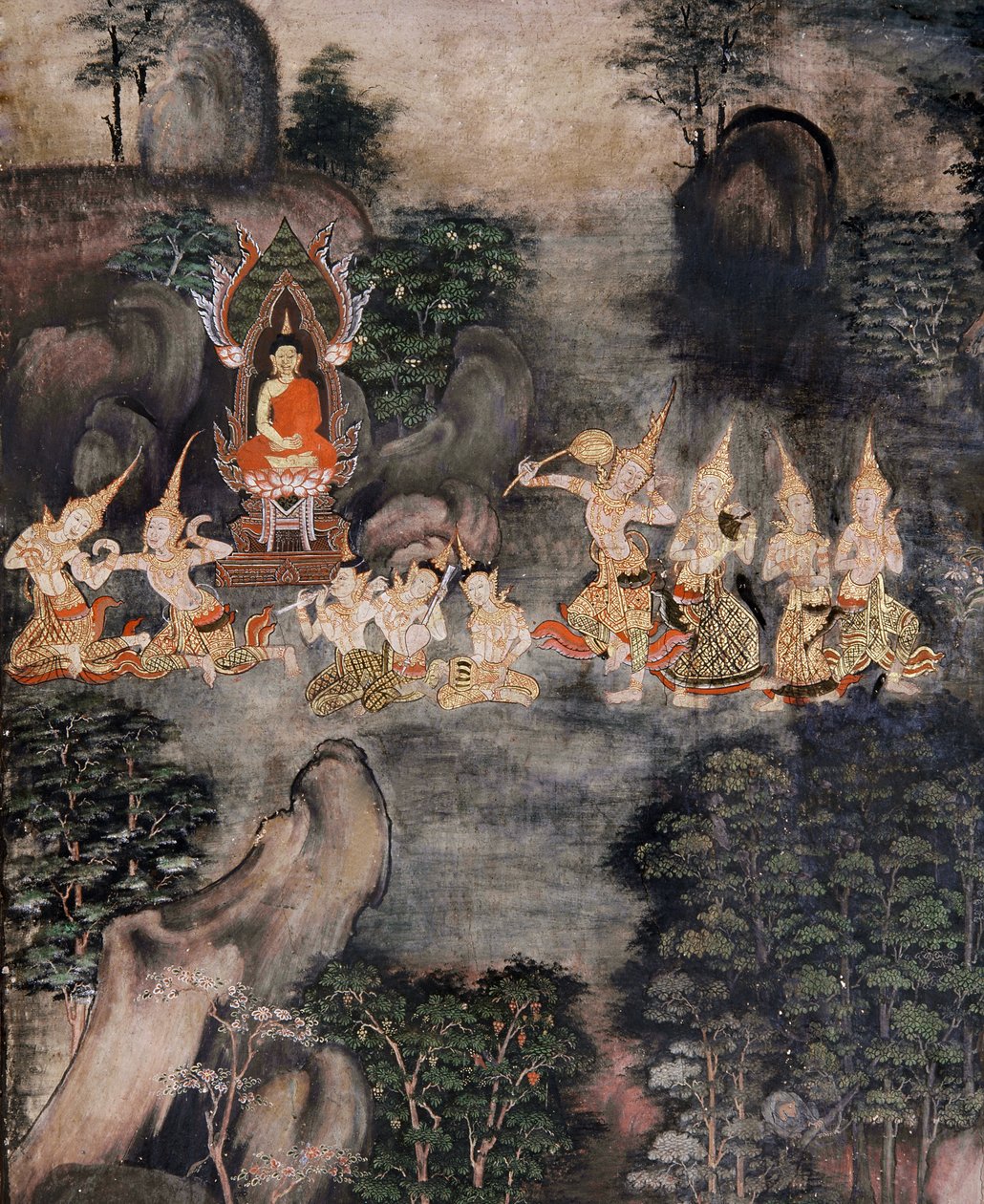 Versuchung Buddhas von Thai School