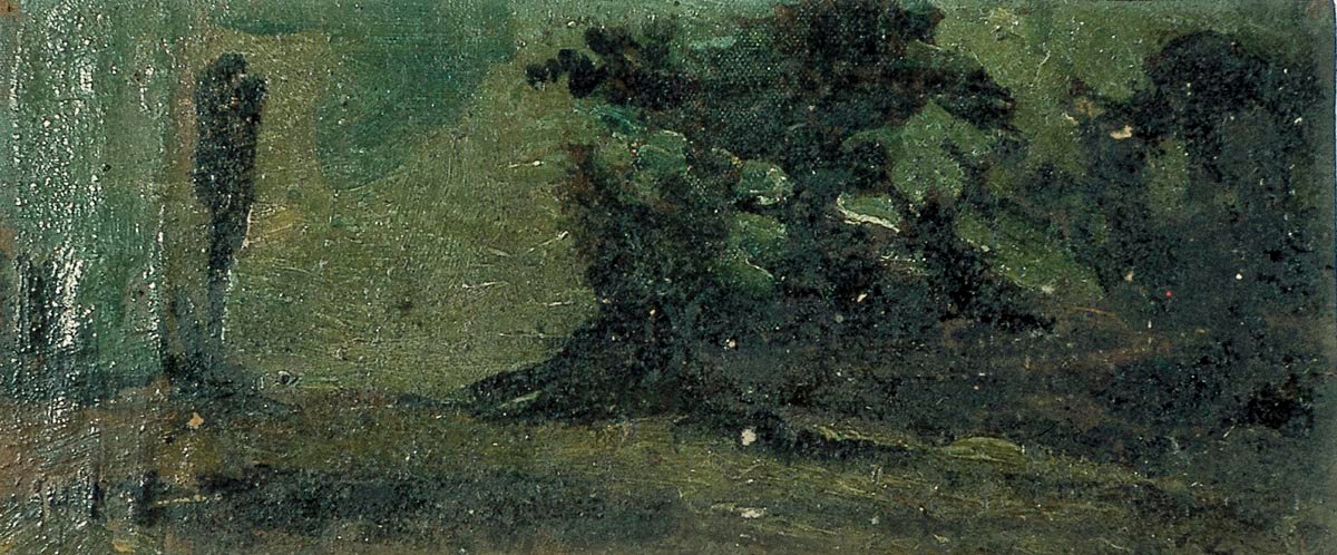 Landschaft in der Dämmerung von Theo van Doesburg