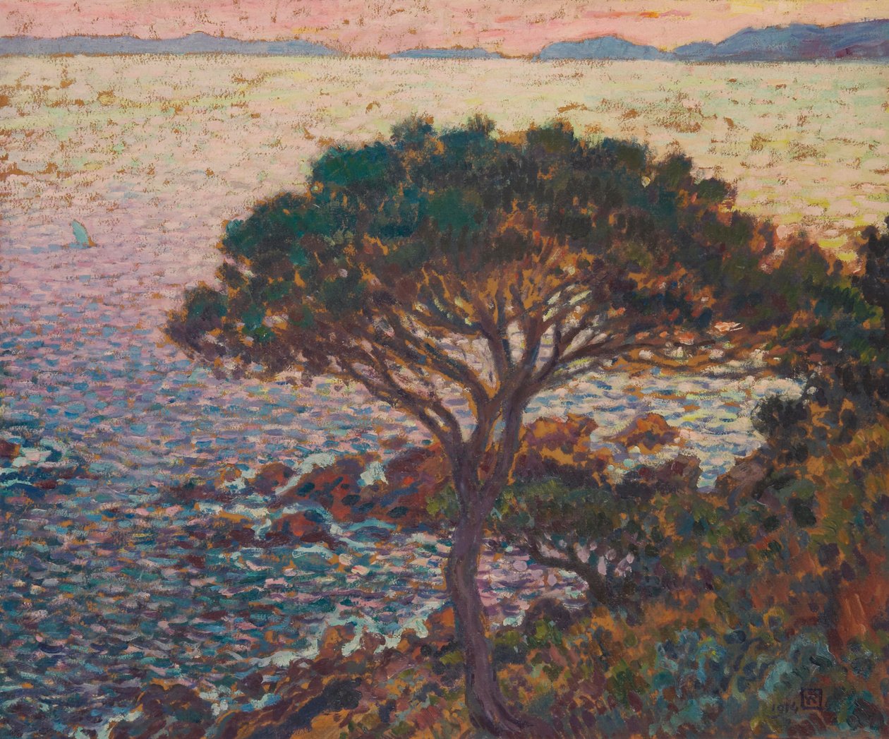 Cap Bénat, Kiefer an der Küste von Theo van Rysselberghe