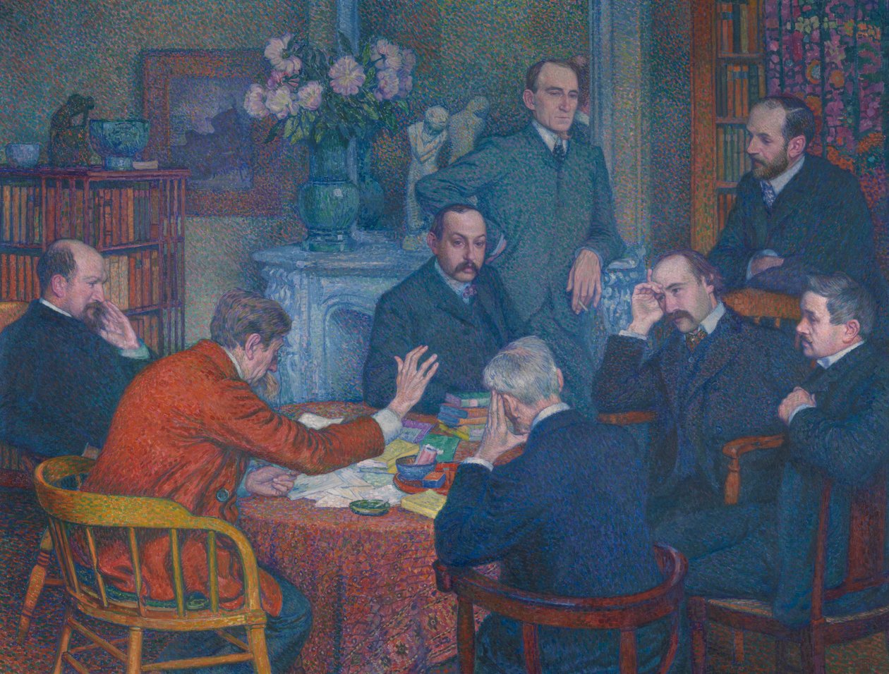 Die Lesung von Emile Verhaeren von Théo van Rysselberghe