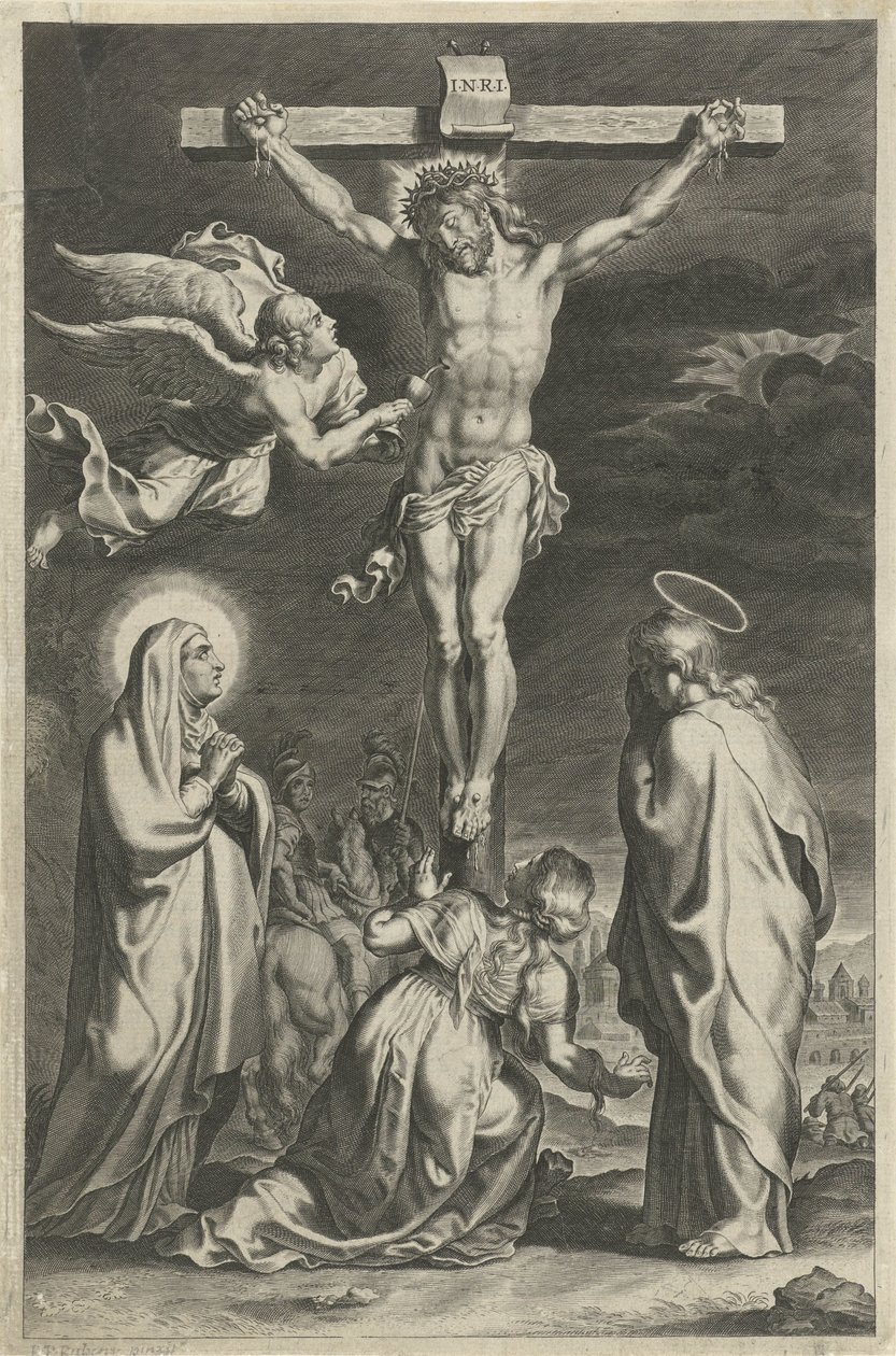Christus am Kreuz von Theodoor Galle (possibly)