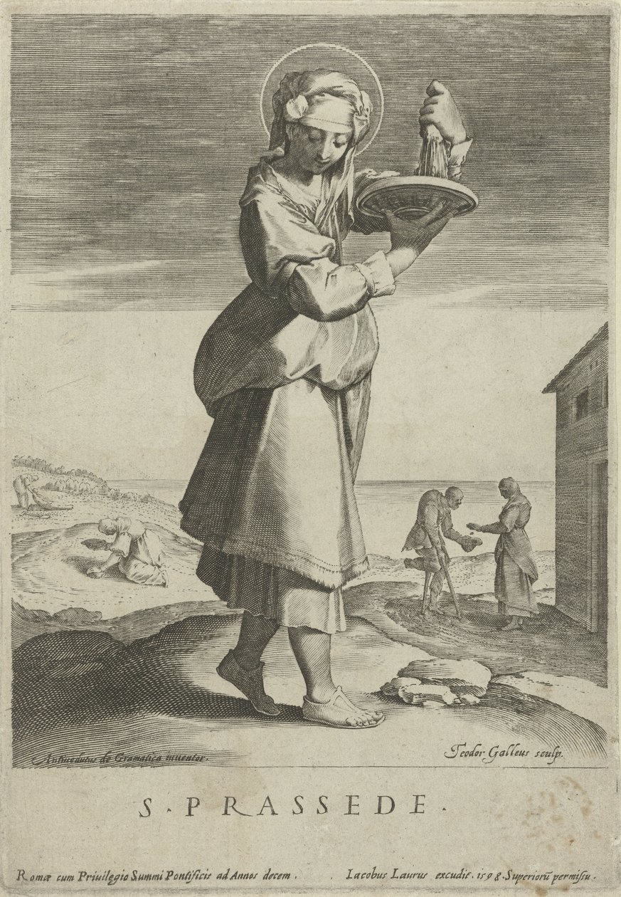 Heilige Praxedis von Theodoor Galle