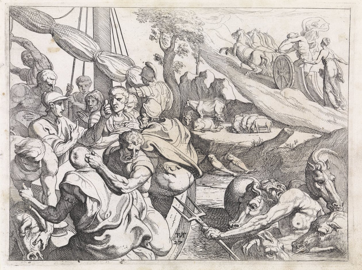 Rinder des Helios (Serie: Die Werke des Odysseus) von Theodoor van Thulden