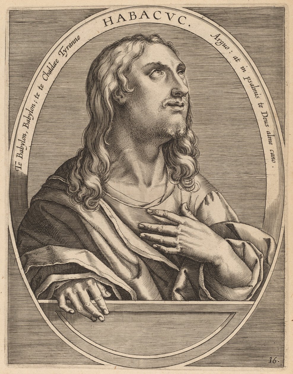 Habakuk von Theodor Galle after Jan van der Straet