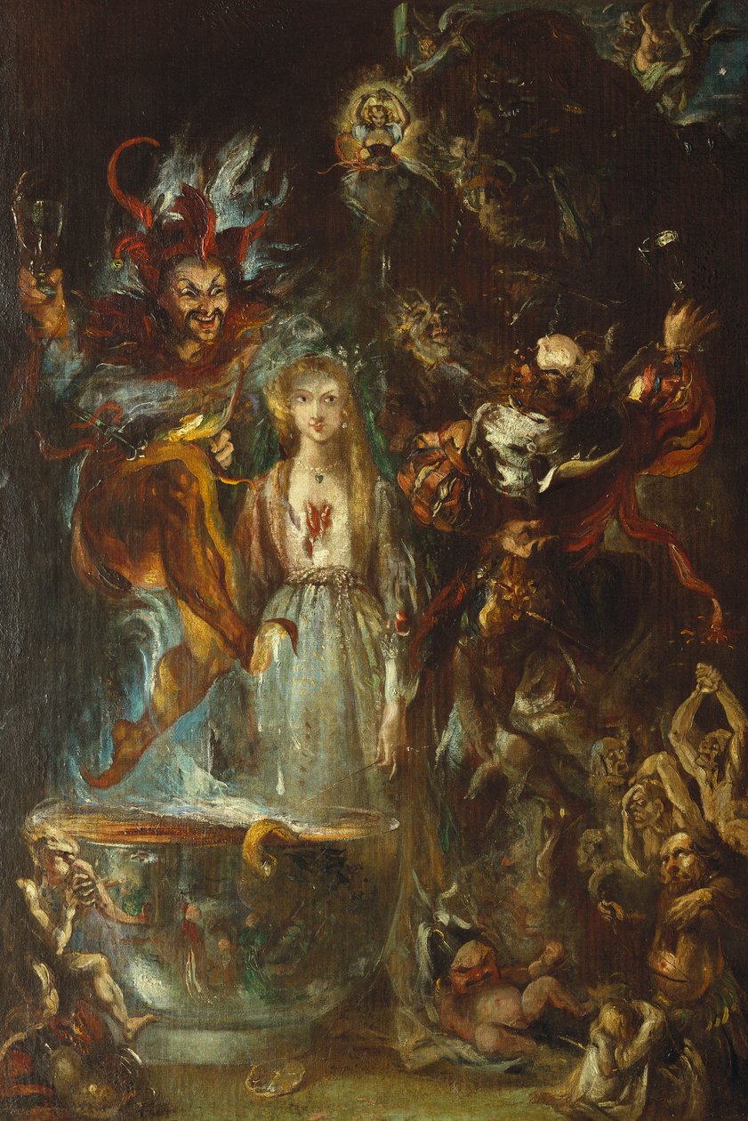 Eine Fantasie basierend auf Goethes "Faust", 1834 von Theodor M. von Holst