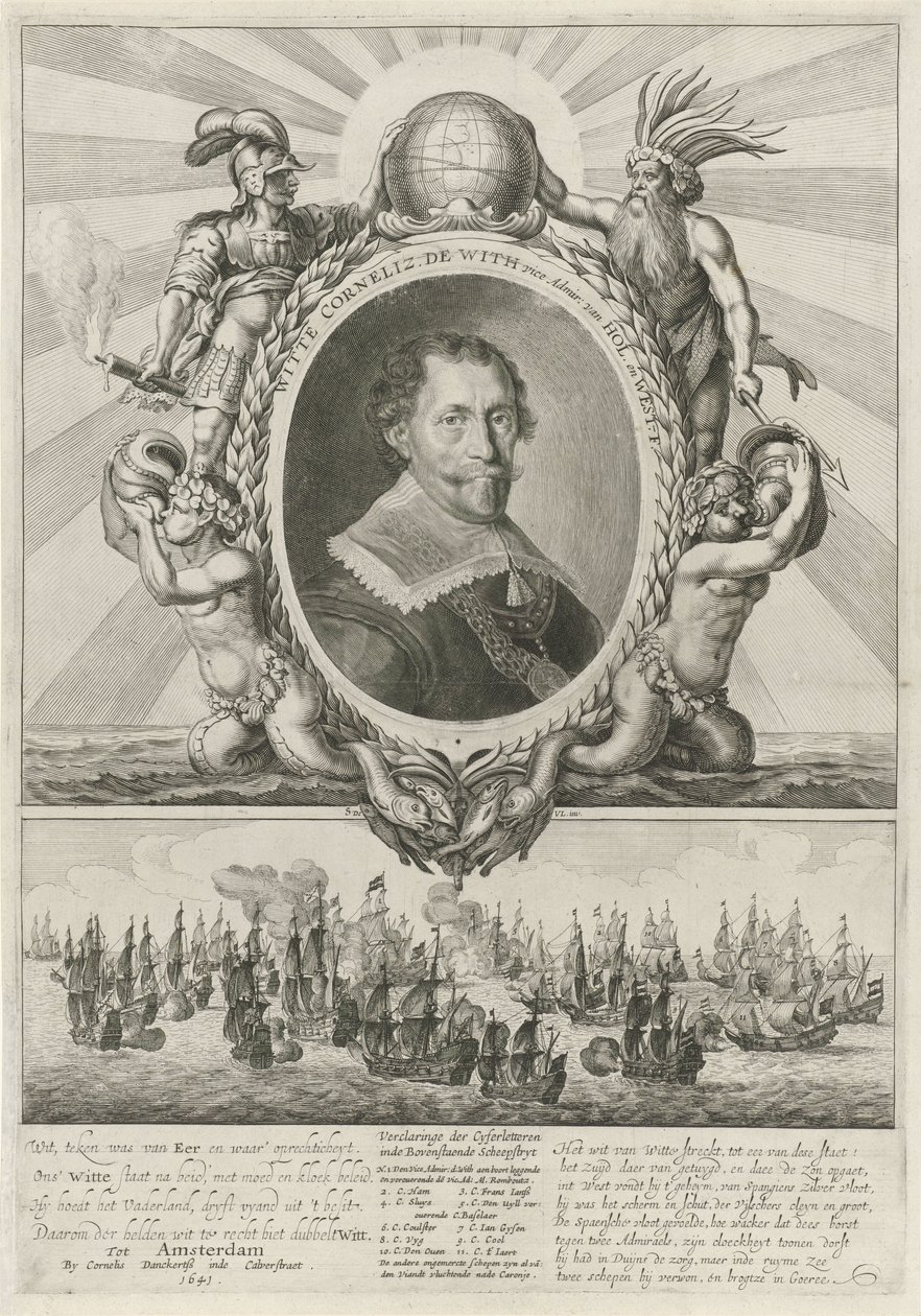Porträt von Witte Cornelisz. de With von Theodor Matham