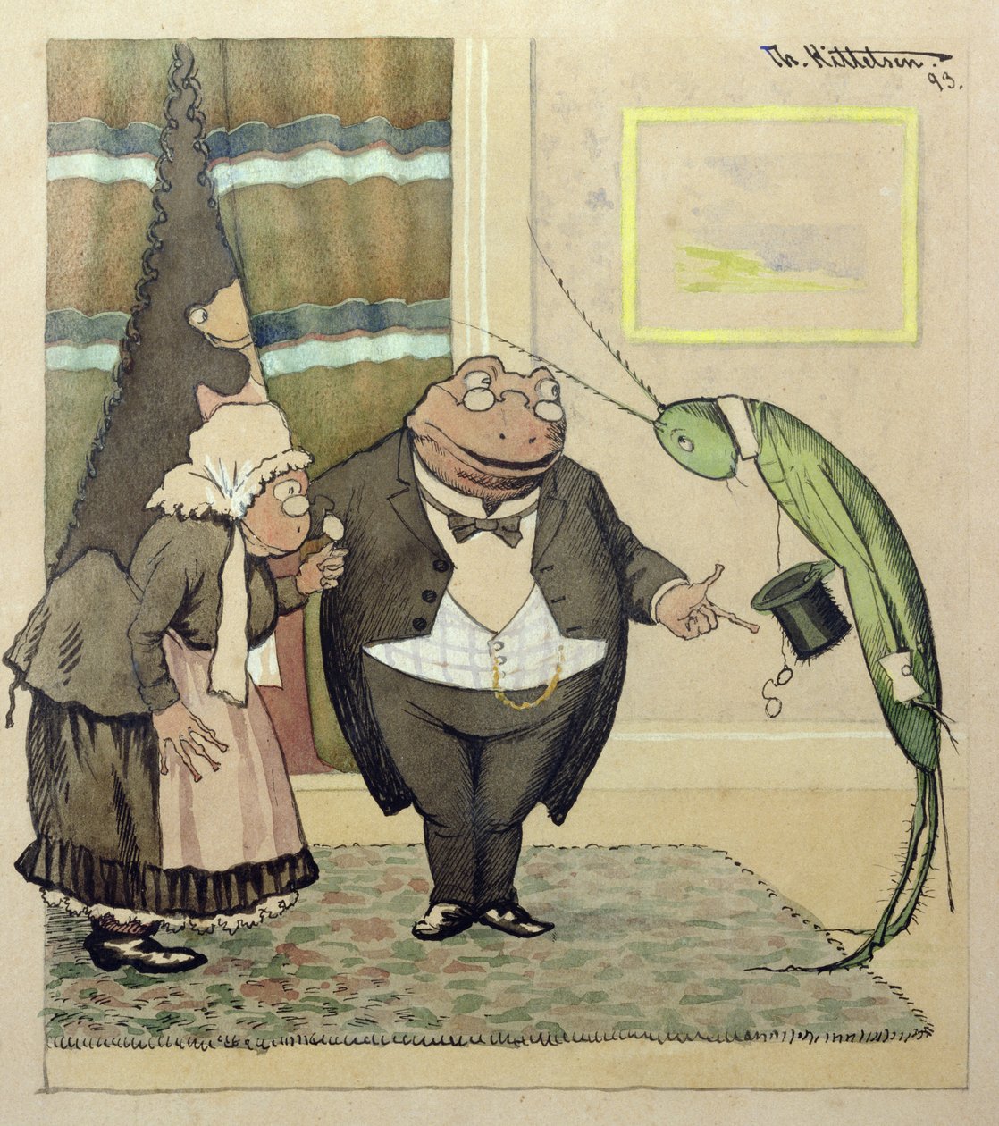 Der junge Herr Green macht einen Besuch von Theodor Kittelsen