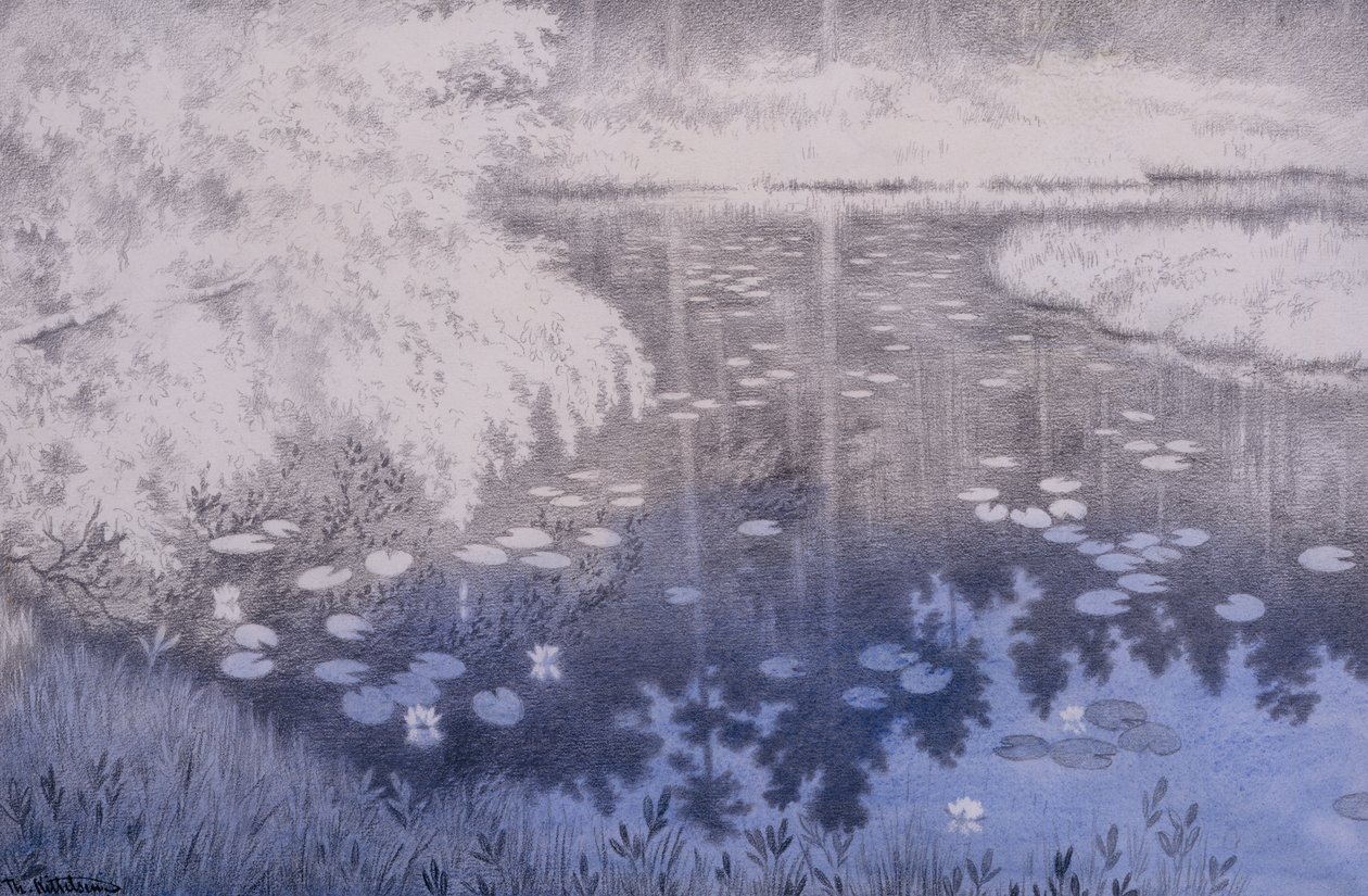Da ist der Teich in Svartebudalen von Theodor Severin Kittelsen