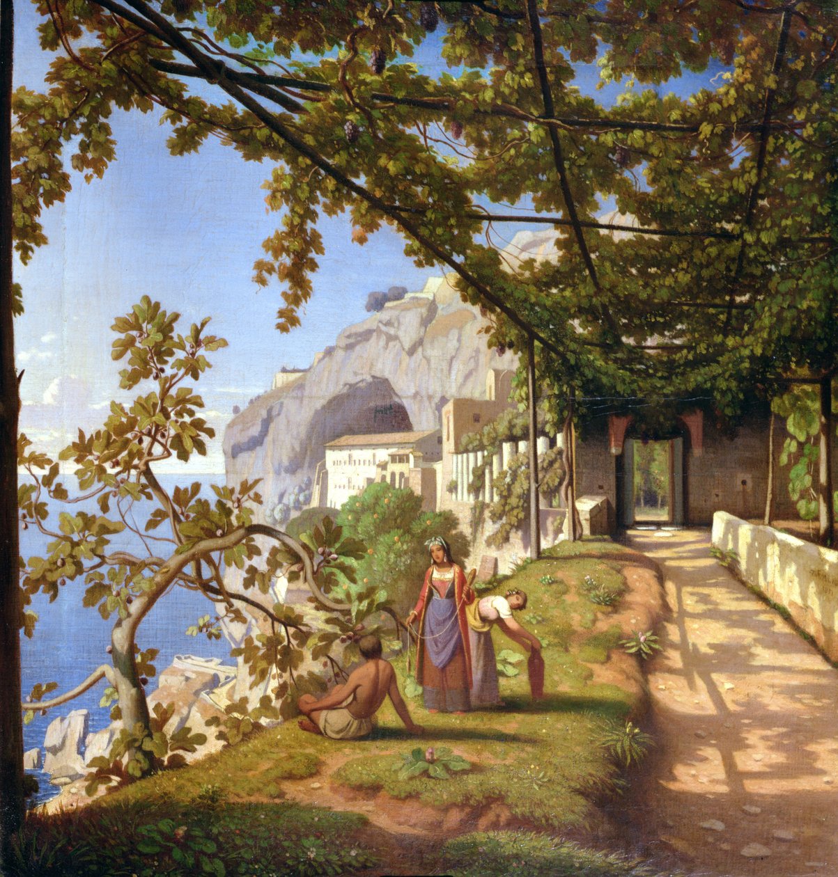 Ansicht von Capri von Theodore Caruelle d Aligny