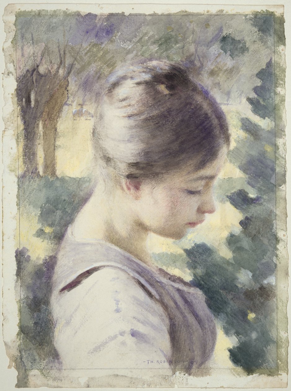 Dekorativer Kopf, 1889 von Theodore Robinson